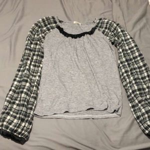 Cute long sleeve puffy shirt